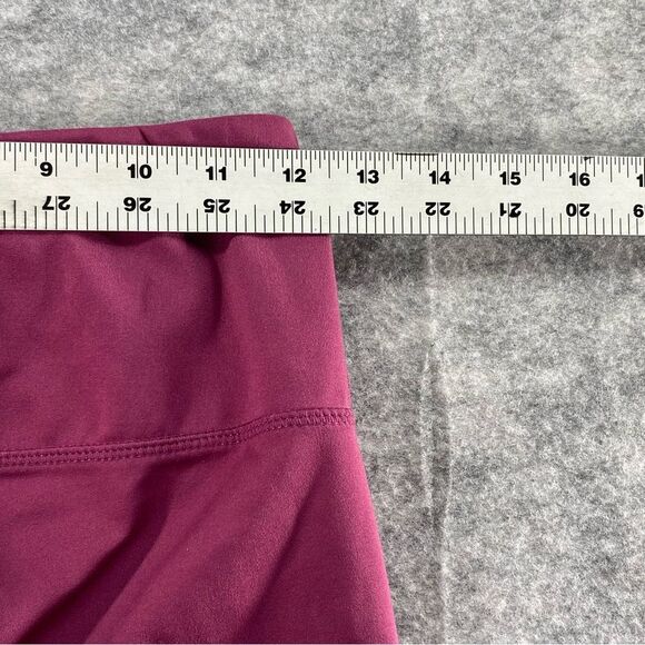 Yogalicious Womens Wine‎ Colored Spandex High Waist Bike Shorts Size MD - Picture 5 of 8